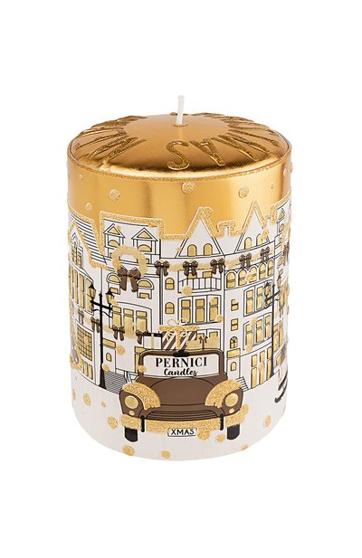 Женский интерьерная свеча xmas warm gold (15x10cm) PERNICI, арт. 8001962088497