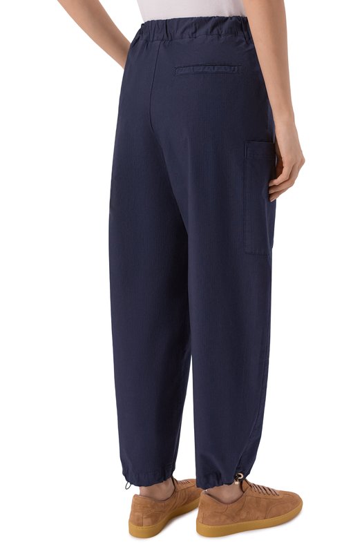 Хлопковые брюки-карго Aeronautica Militare PA1695DCT04280 Синий  PA1695DCT04280 Фото 4