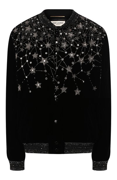 Женский бомбер из вискозы SAINT LAURENT, арт. 579965/Y525R