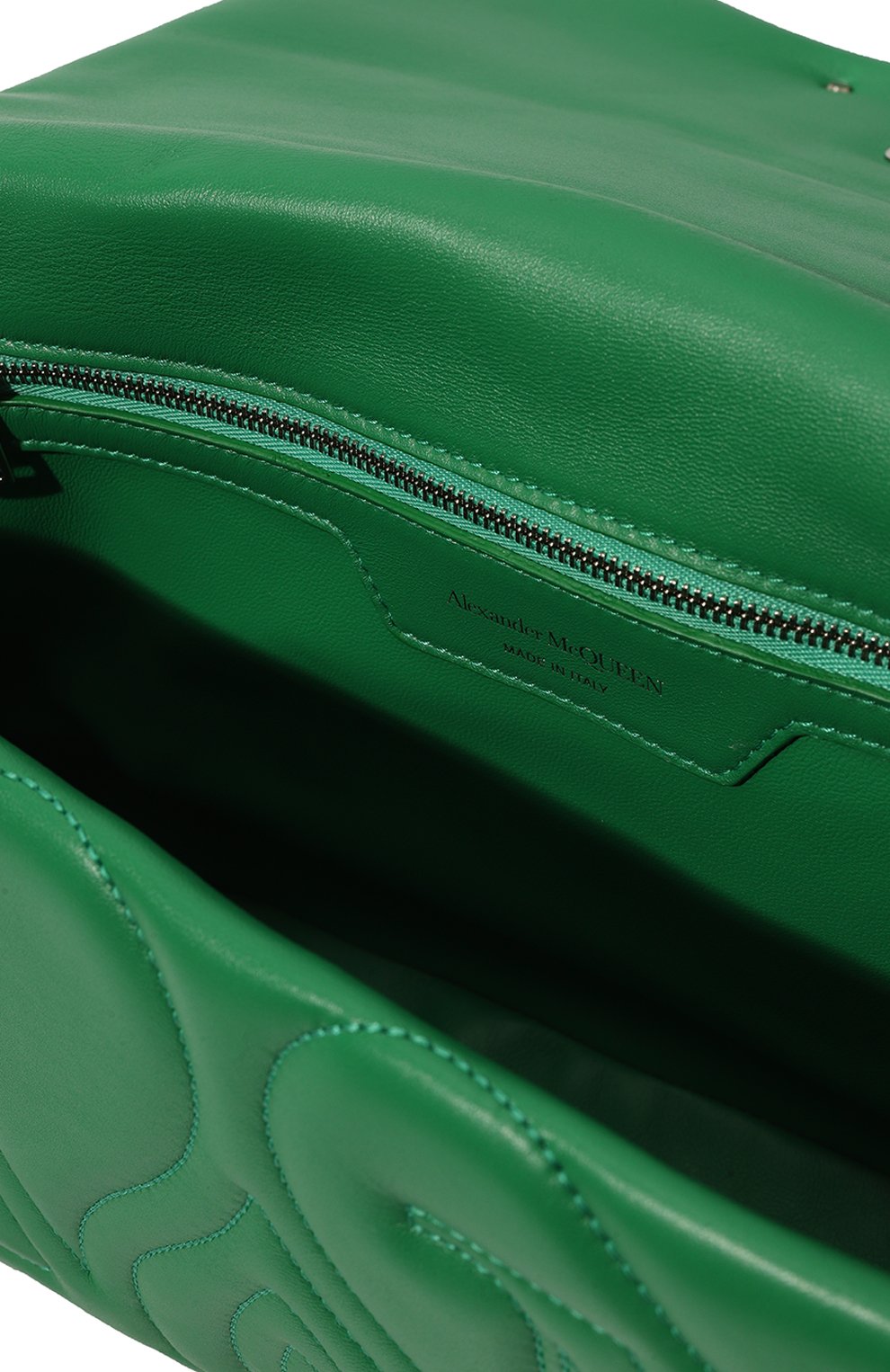 Сумка seal ALEXANDER MCQUEEN зеленого цвета по цене 323000 руб., арт. 755703/1BLE2, фото 5 Сумка seal ALEXANDER MCQUEEN, арт. 755703/1BLE2, фото 5