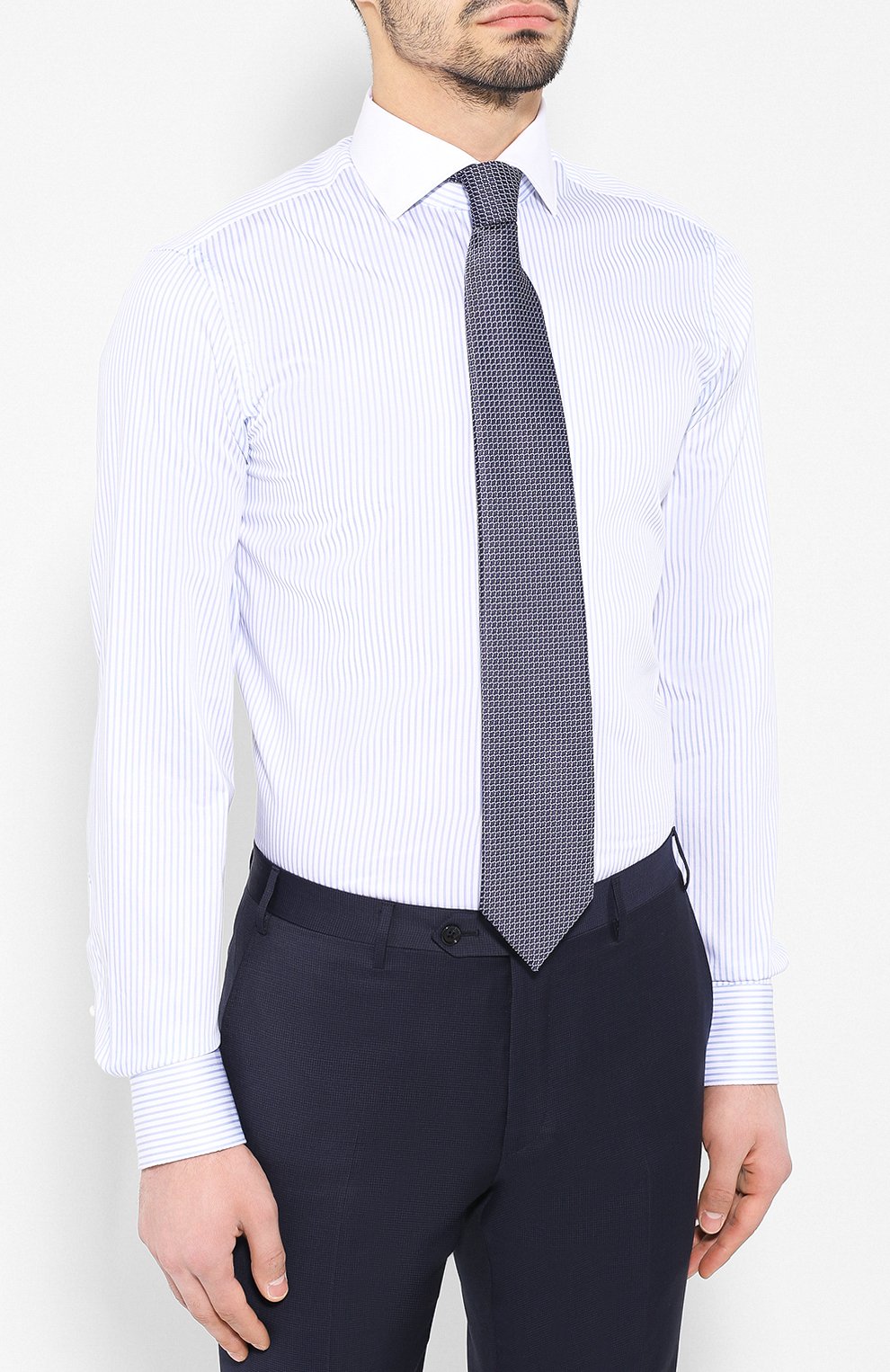 Хлопковая рубашка с воротником кент VAN LAACK, арт. MIVARA-SF01/151426, фото 4