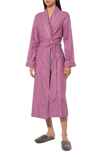 Хлопковый халат DEREK ROSE, арт. 2750-KATE010, фото 2