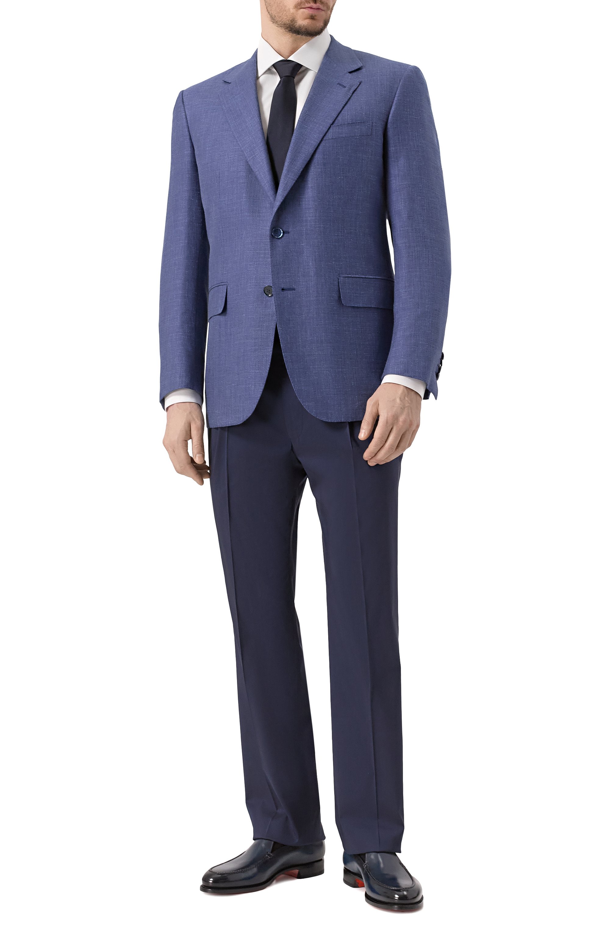 Кожаные лоферы colin SANTONI, арт. MCCG18998PC7HPXX, фото 2