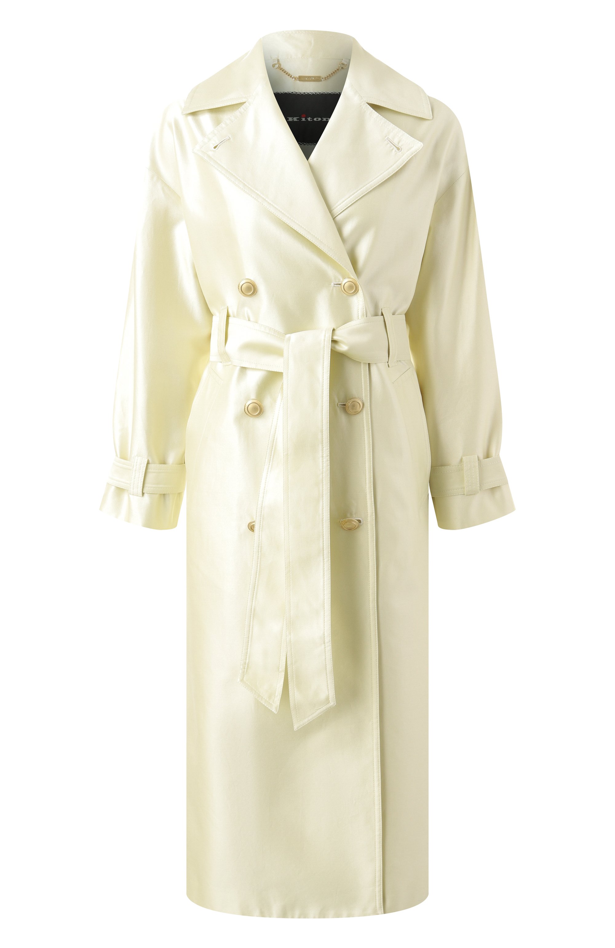 Атласный тренч KITON, арт. D57612K09R1915, фото 1