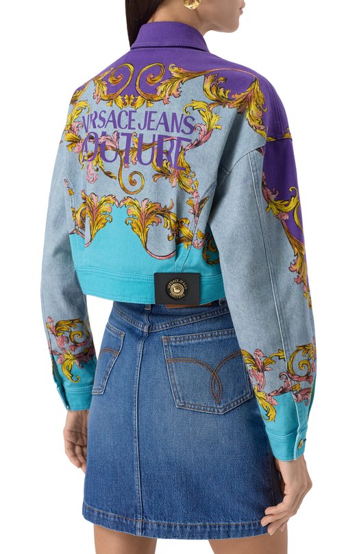 Джинсовая куртка Versace Jeans Couture 78HAS4P0/ES139L54 Разноцветный  78HAS4P0/ES139L54 Фото 4