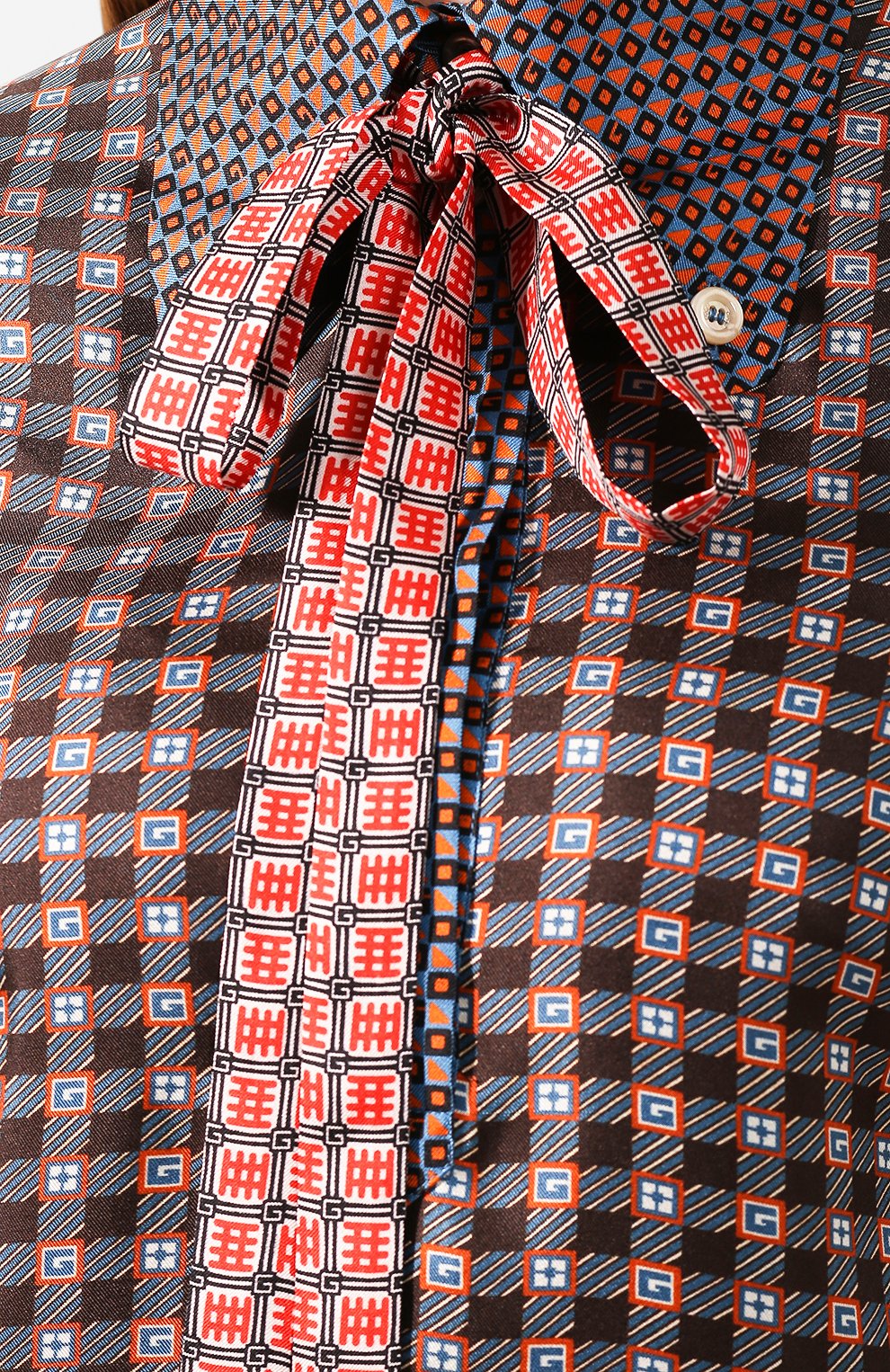 Шелковая блузка GUCCI, арт. 602041/ZADFY, фото 5