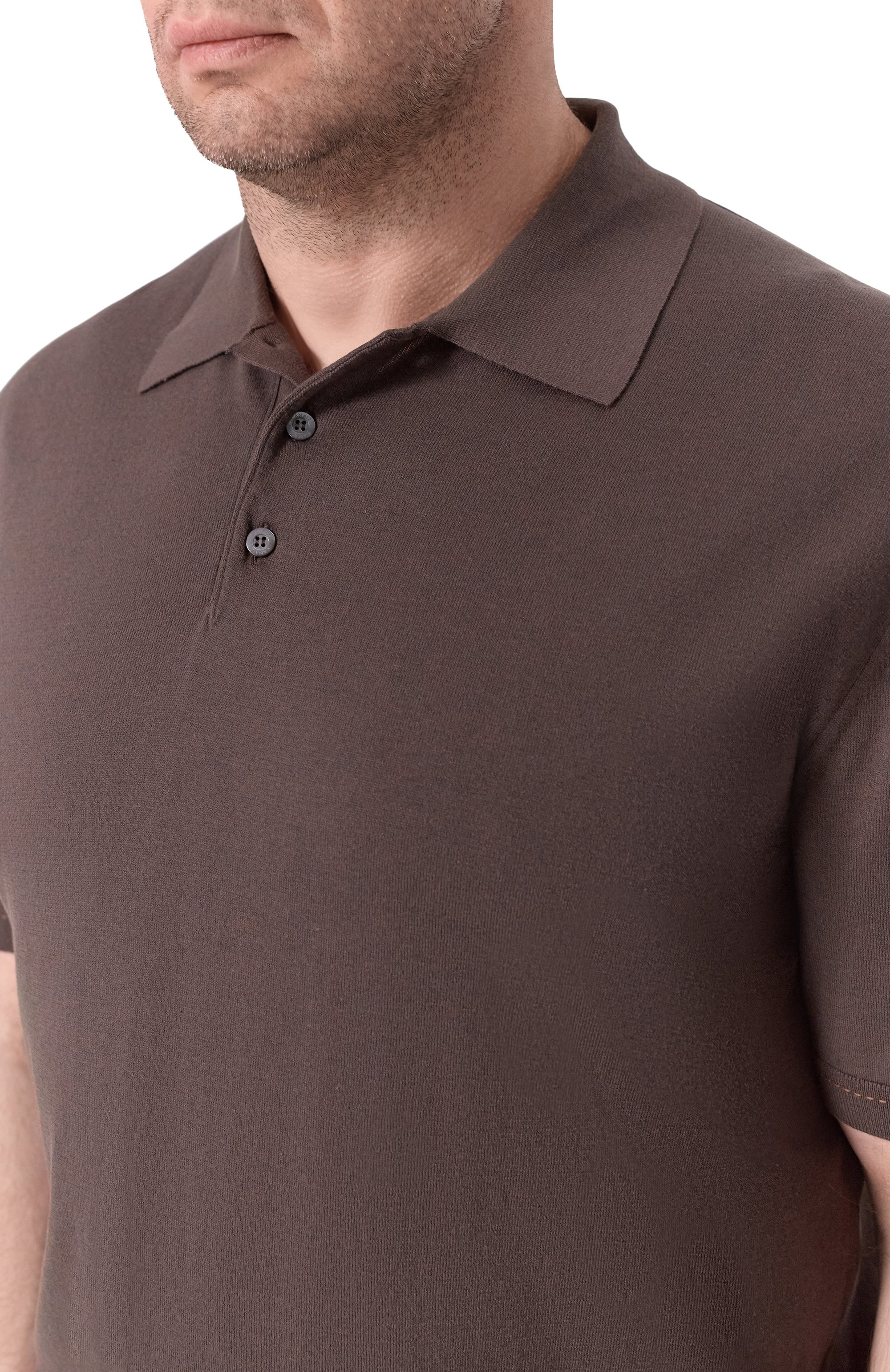 Поло из хлопка и шелка CANALI, арт. C0127B/MK02479, фото 5