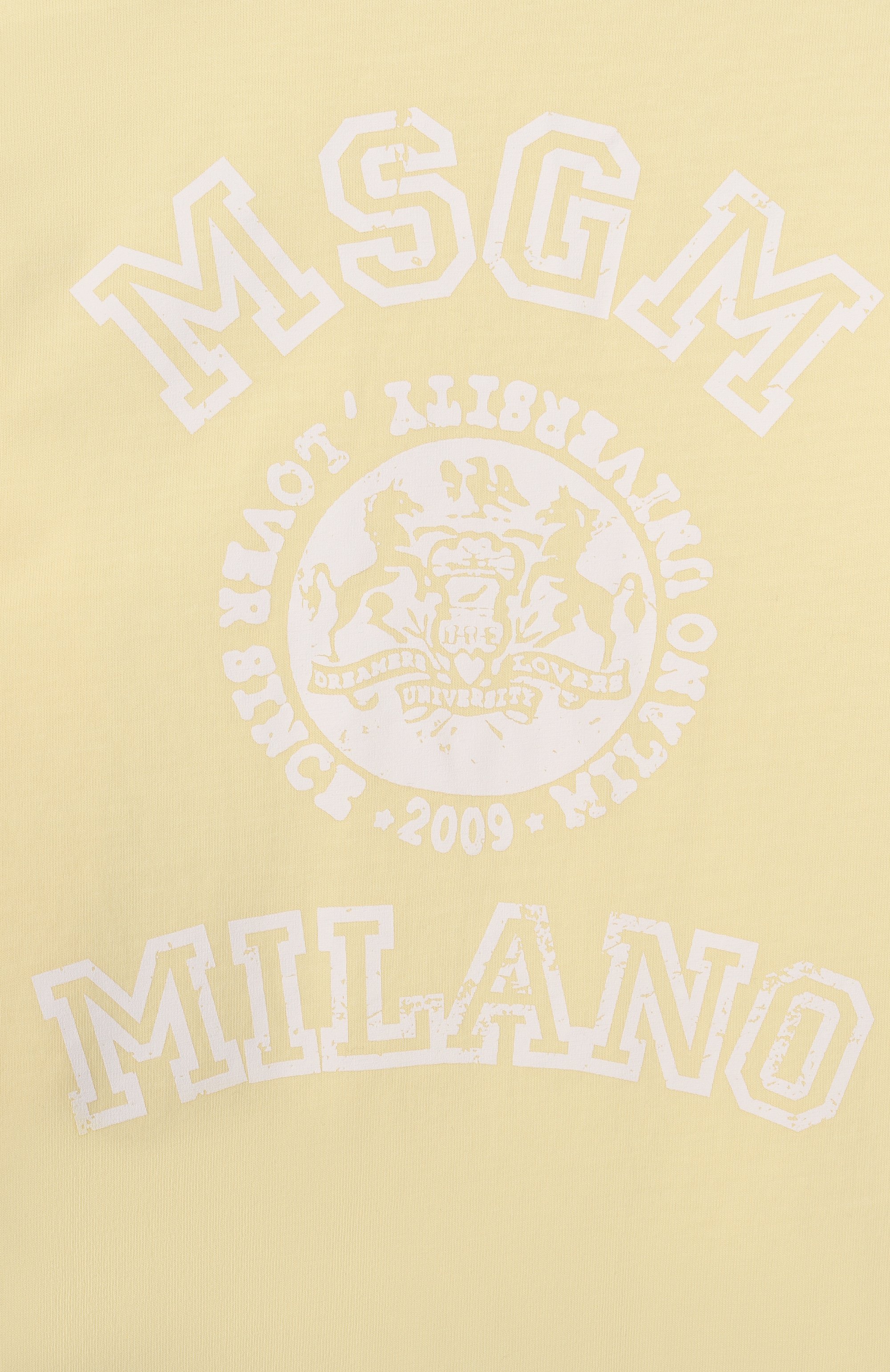 Хлопковая футболка MSGM KIDS, арт. S6MSJUTH059, фото 3