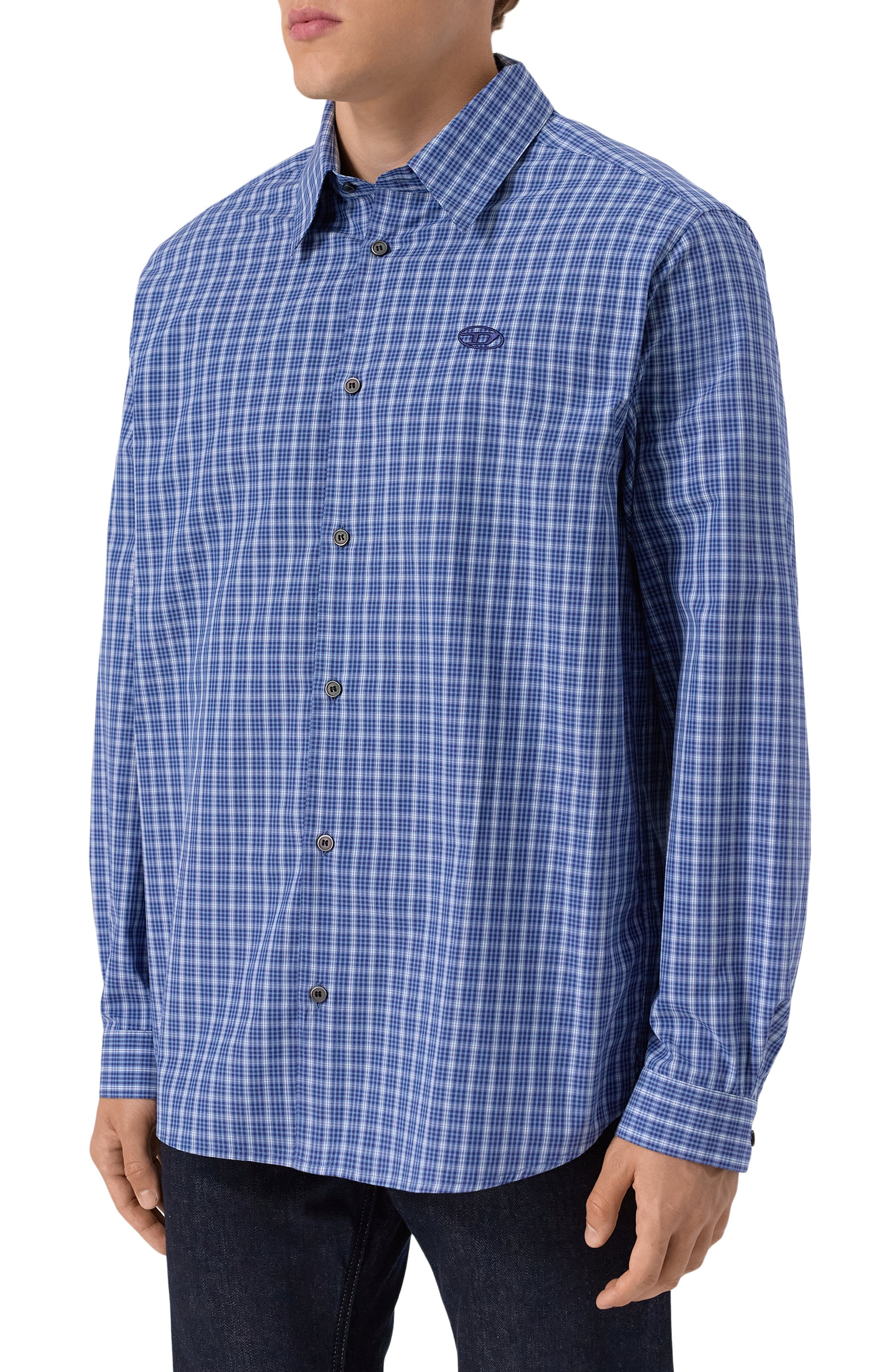 Хлопковая рубашка DIESEL, арт. A19437/0DLBV, фото 3