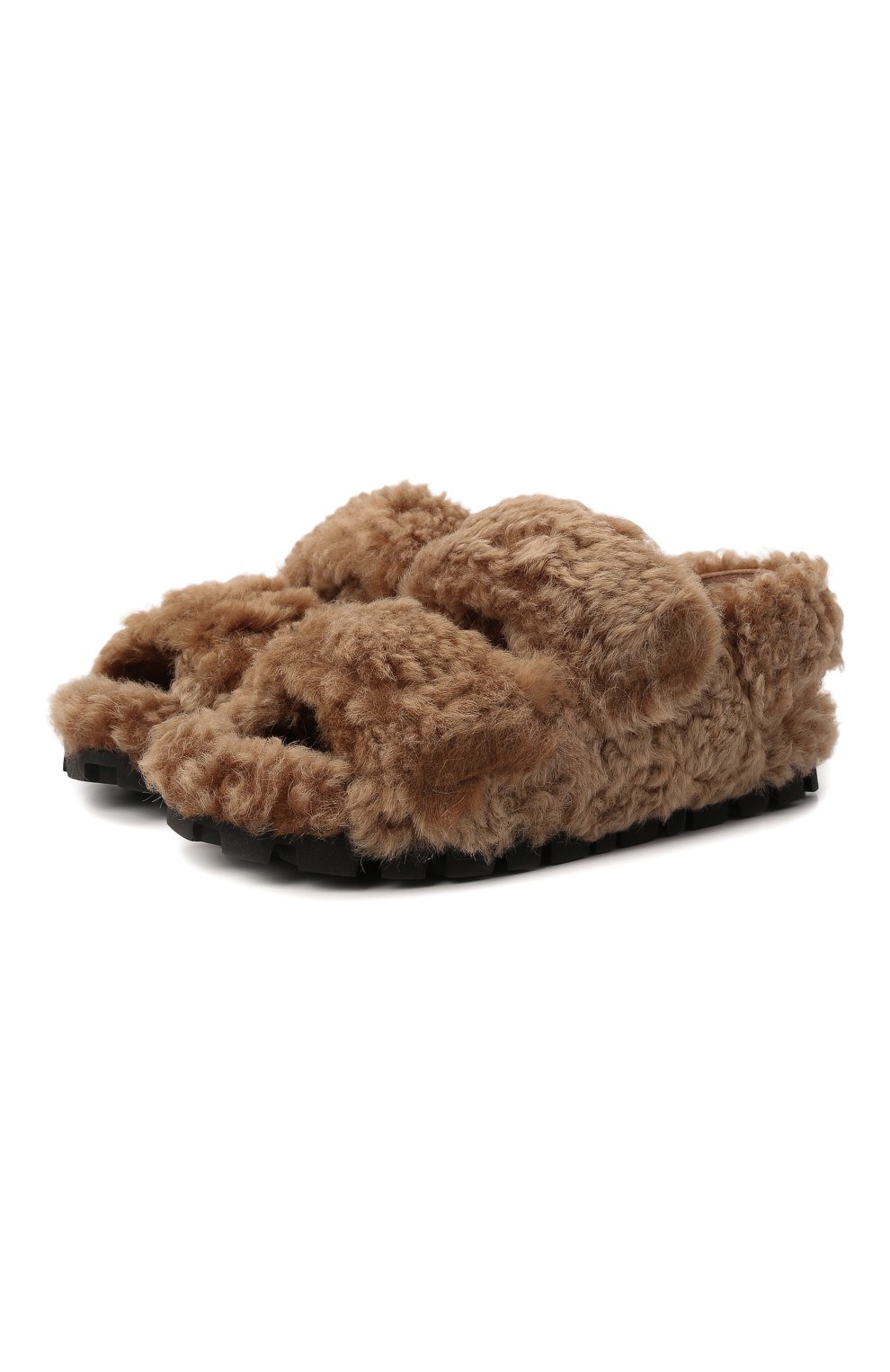 Меховые сандалии MIU MIU, арт. 5X579D-3I3K-F0046-010, фото 1