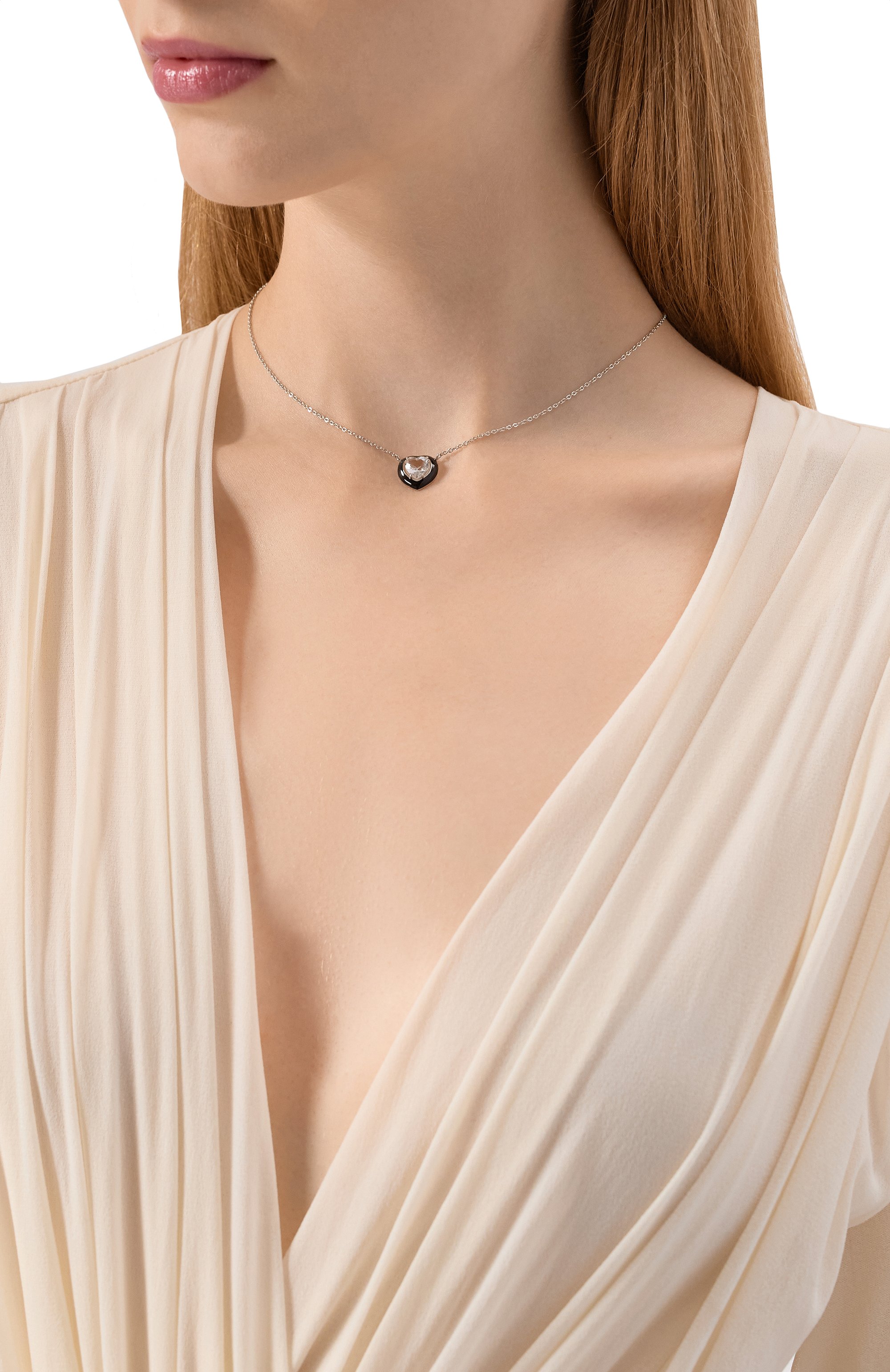 Подвеска с хрусталем и черной эмалью courage MOONKA, арт. crg-nl1-crs, фото 2