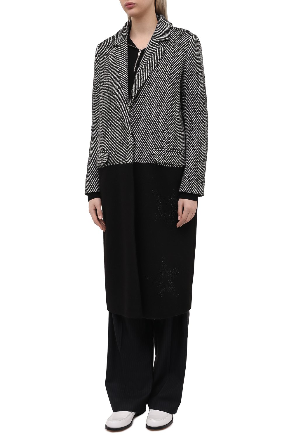 Пальто из шерсти и кашемира SEVEN LAB, арт. CM-K/5-2STR herri/black, фото 3