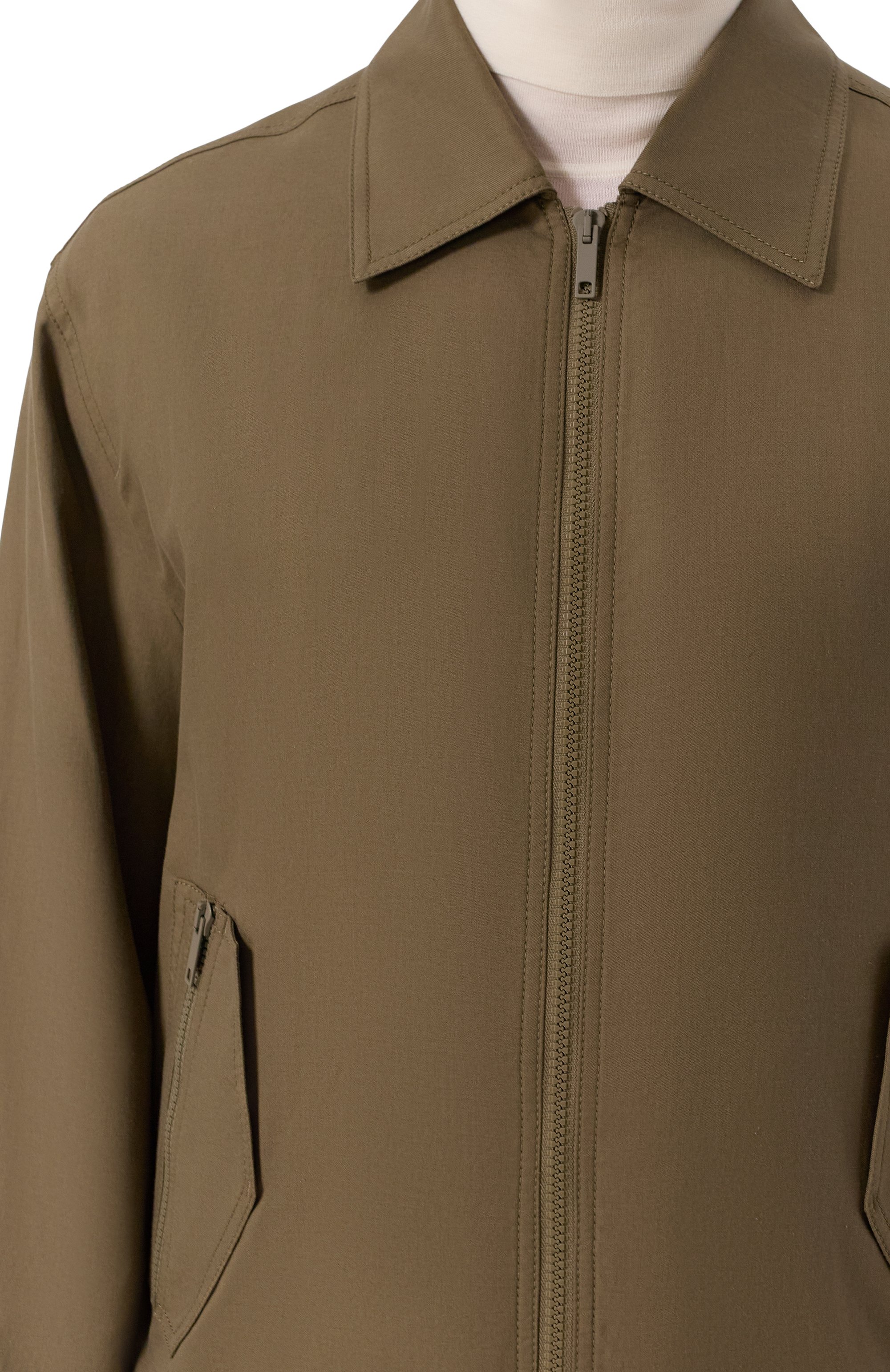 Бомбер из хлопка и шелка MVST хаки цвета по цене 174500 руб., арт. 25E/X1P/0/0031/0207, фото 5 Бомбер из хлопка и шелка MVST, арт. 25E/X1P/0/0031/0207, фото 5