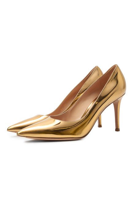 Женские кожаные туфли gianvito 85 GIANVITO ROSSI, арт. G24580.85RIC.METMEK0