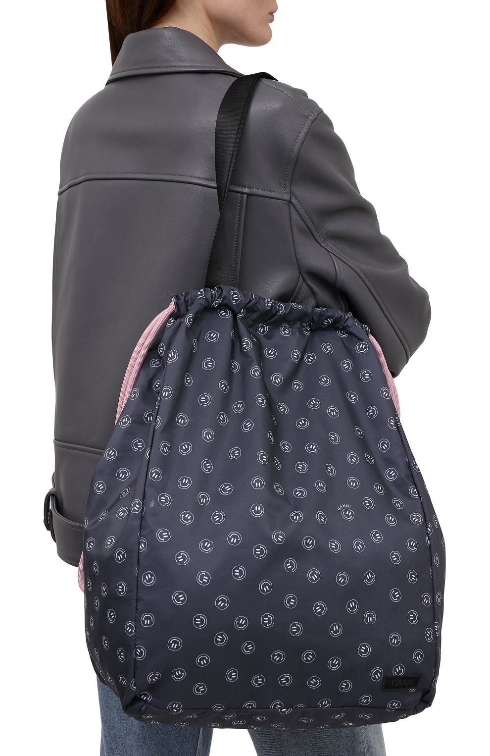 Сумка GANNI темно-синего цвета по цене 25850 руб., арт. A3444, фото 2 Сумка GANNI, арт. A3444, фото 2