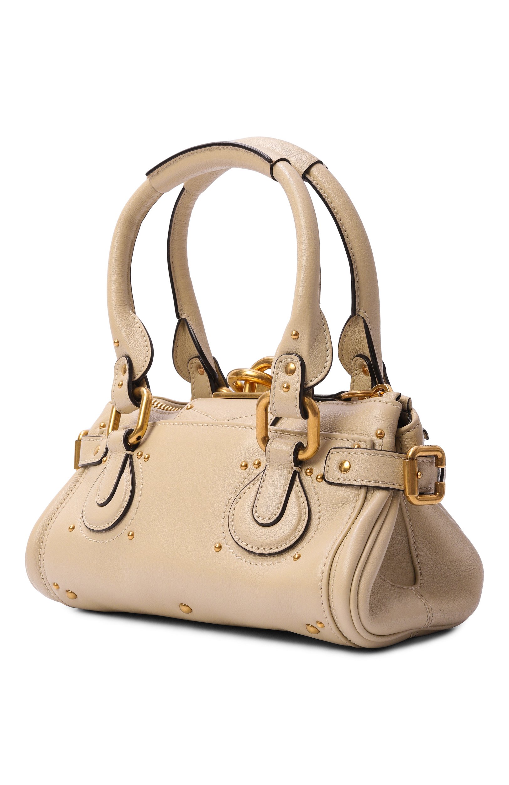 Сумка paddington small CHLOÉ кремового цвета по цене 284500 руб., арт. CH26SS805P75, фото 4 Сумка paddington small CHLOÉ, арт. CH26SS805P75, фото 4