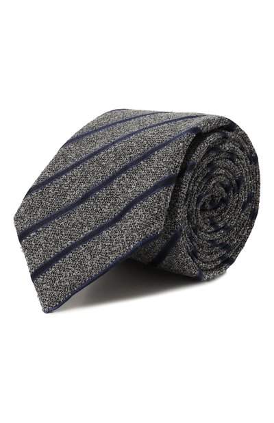 Галстук из шелка и хлопка CANALI, арт. 18/HJ03807, фото 1