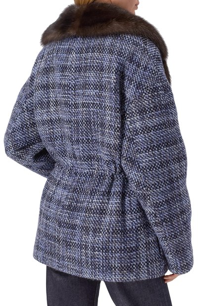 Куртка из кашемира и шелка с подкладкой из норки и воротником из соболя MVST, арт. M25.1MW.0001N/13441, фото 4