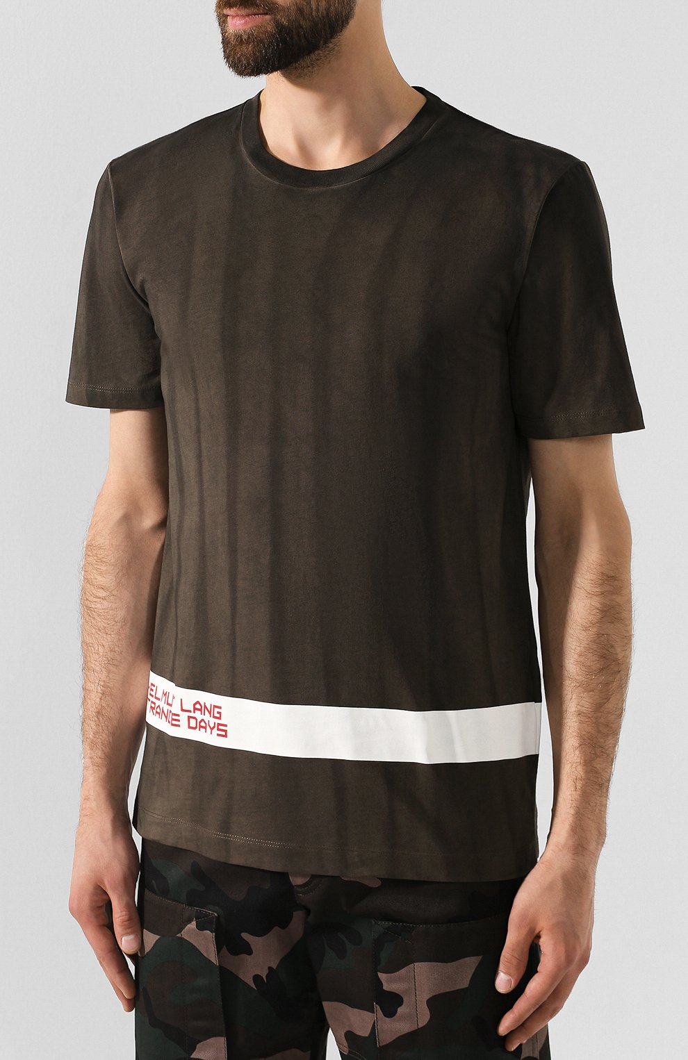 Хлопковая футболка HELMUT LANG, арт. J04HM515, фото 3