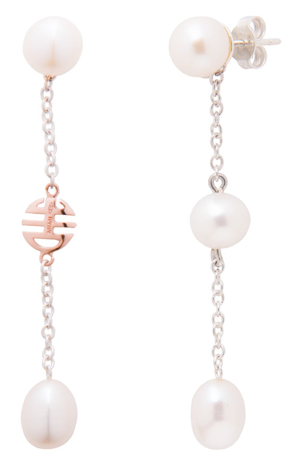 Серьги MIMI бесцветного цвета по цене 35200 руб., арт. O23VNAF1, фото 1 Серьги MIMI, арт. O23VNAF1, фото 1