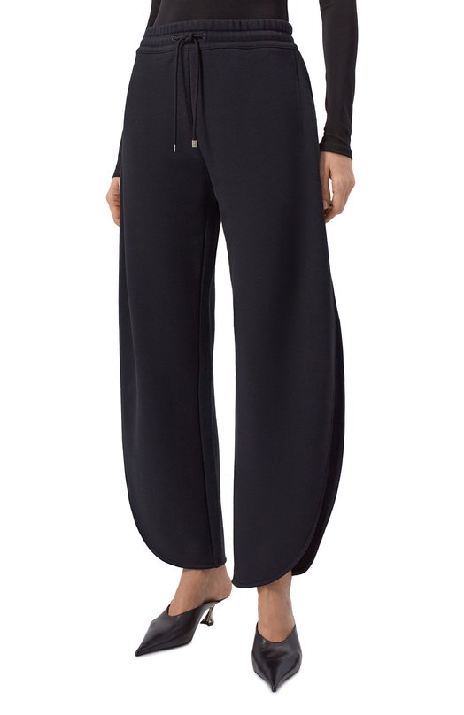 Хлопковые брюки Alaia AA9P1299J094C Чёрный  AA9P1299J094C Фото 3