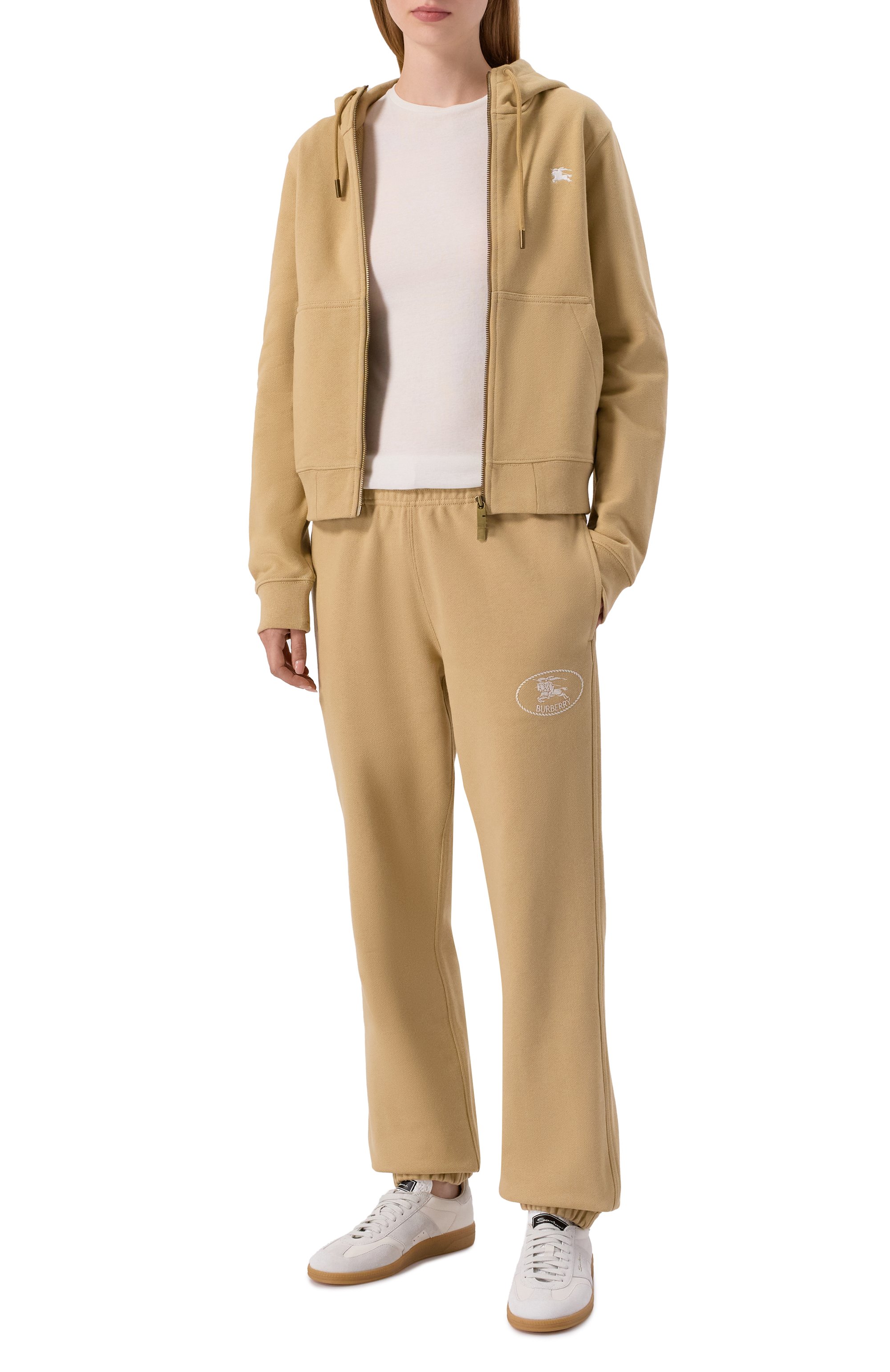 Хлопковые джоггеры BURBERRY, арт. 8111678, фото 2