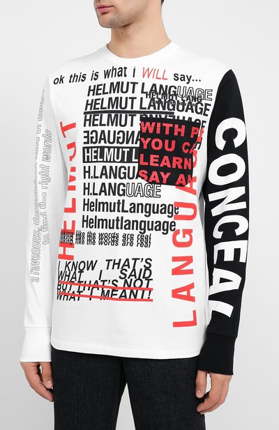 Хлопковый лонгслив HELMUT LANG, арт. K05DM526, фото 3