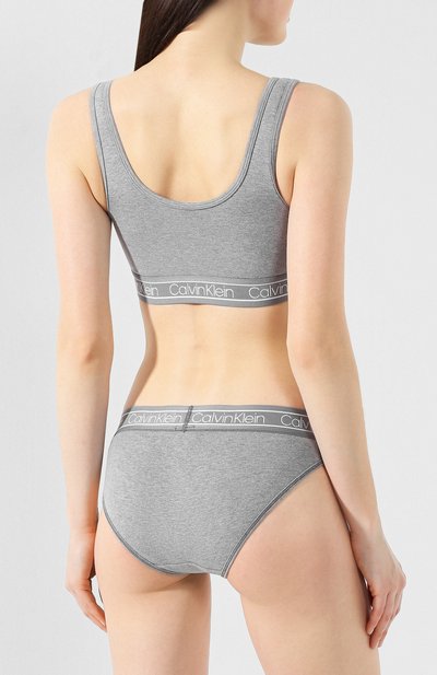 Хлопковый бра-топ CALVIN KLEIN, арт. QF5233E, фото 3