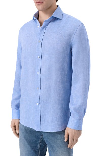 Льняная рубашка BRUNELLO CUCINELLI, арт. MM6840627, фото 3