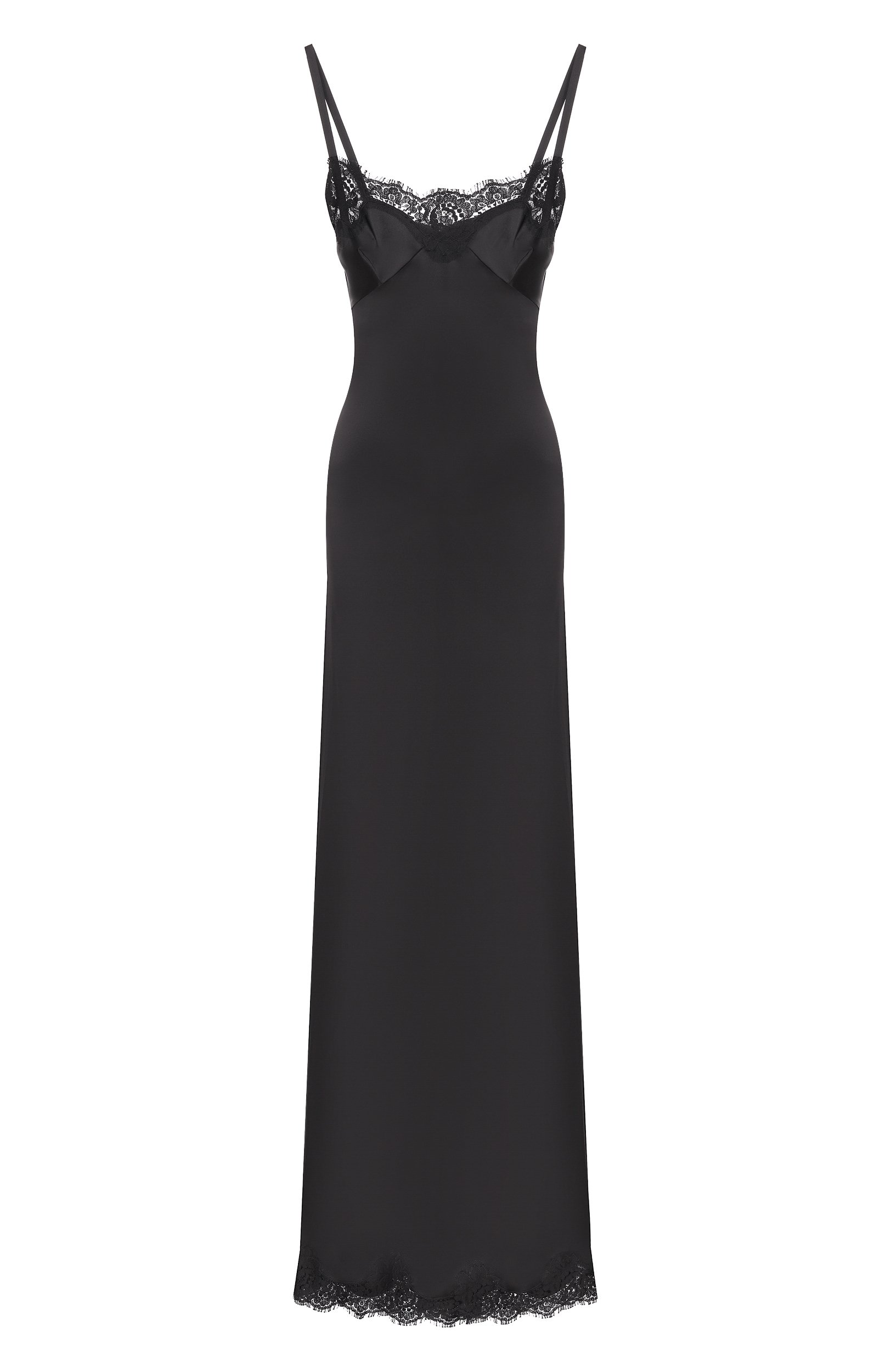 Платье из шелка и хлопка DOLCE & GABBANA, арт. F620WT/FURAG, фото 1