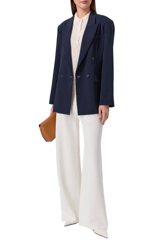 Брюки из вискозы P.A.R.O.S.H. D570598/R0MA26 Белый  D570598/R0MA26 Фото 2