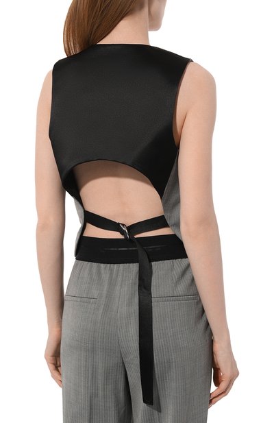 Жилет HELMUT LANG черно-белого цвета по цене 52400 руб., арт. N09HW104, фото 4 Жилет HELMUT LANG, арт. N09HW104, фото 4