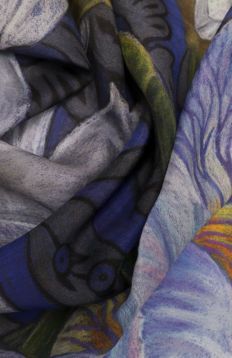 Шелковый платок ирисы GOURJI, арт. T23IR1, фото 3