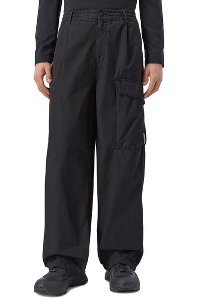 Хлопковые брюки C.P. COMPANY черного цвета по цене 49400 руб., арт. 20CMPA126A/110325G, фото 3 Хлопковые брюки C.P. COMPANY, арт. 20CMPA126A/110325G, фото 3