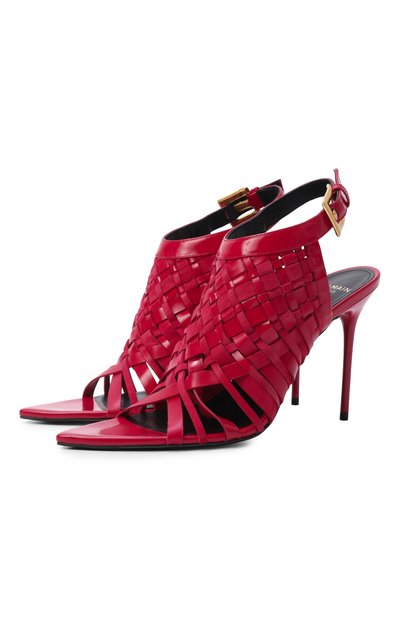 Женские кожаные босоножки BALMAIN, арт. GN1UH194/LMXK