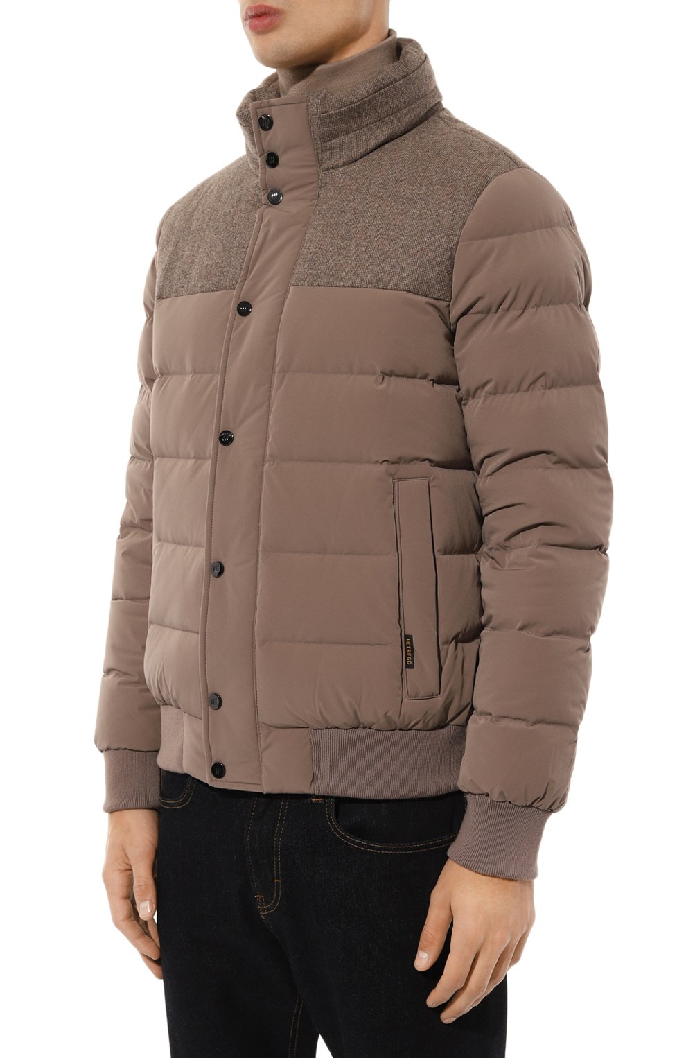 Пуховый бомбер с воротником из кролика HETREGO, арт. 8N512R/B0RIS, фото 7