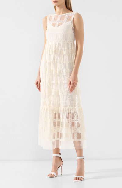 Хлопковое платье ERMANNO ERMANNO SCERVINO, арт. 44 T AB53 TRI, фото 3