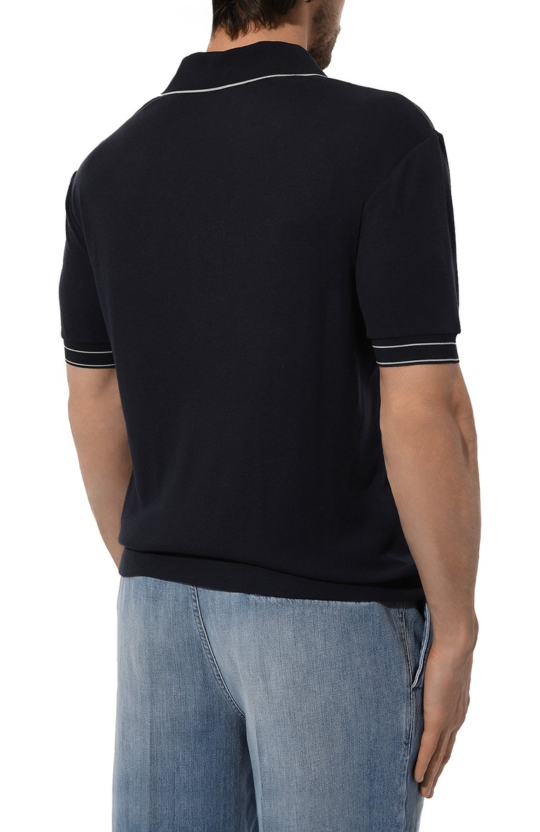Поло из вискозы и шерсти GIORGIO ARMANI, арт. 3DSF60/SJNLZ, фото 1