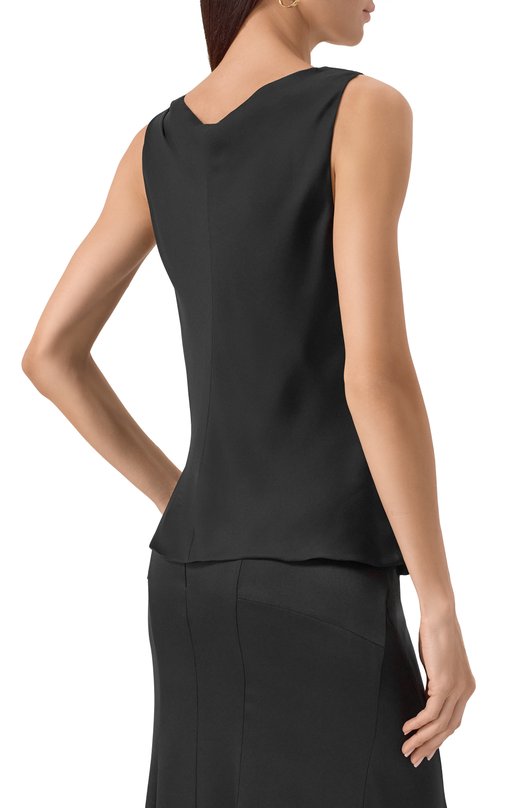 Шелковый топ Giorgio Armani 8CHCKZ30/TZ136 Чёрный  8CHCKZ30/TZ136 Фото 4
