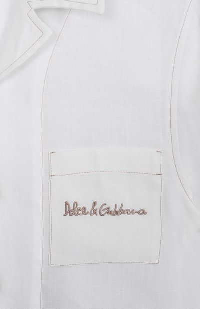 Льняная рубашка DOLCE & GABBANA, арт. L44S24/FU4LH/8-14, фото 3