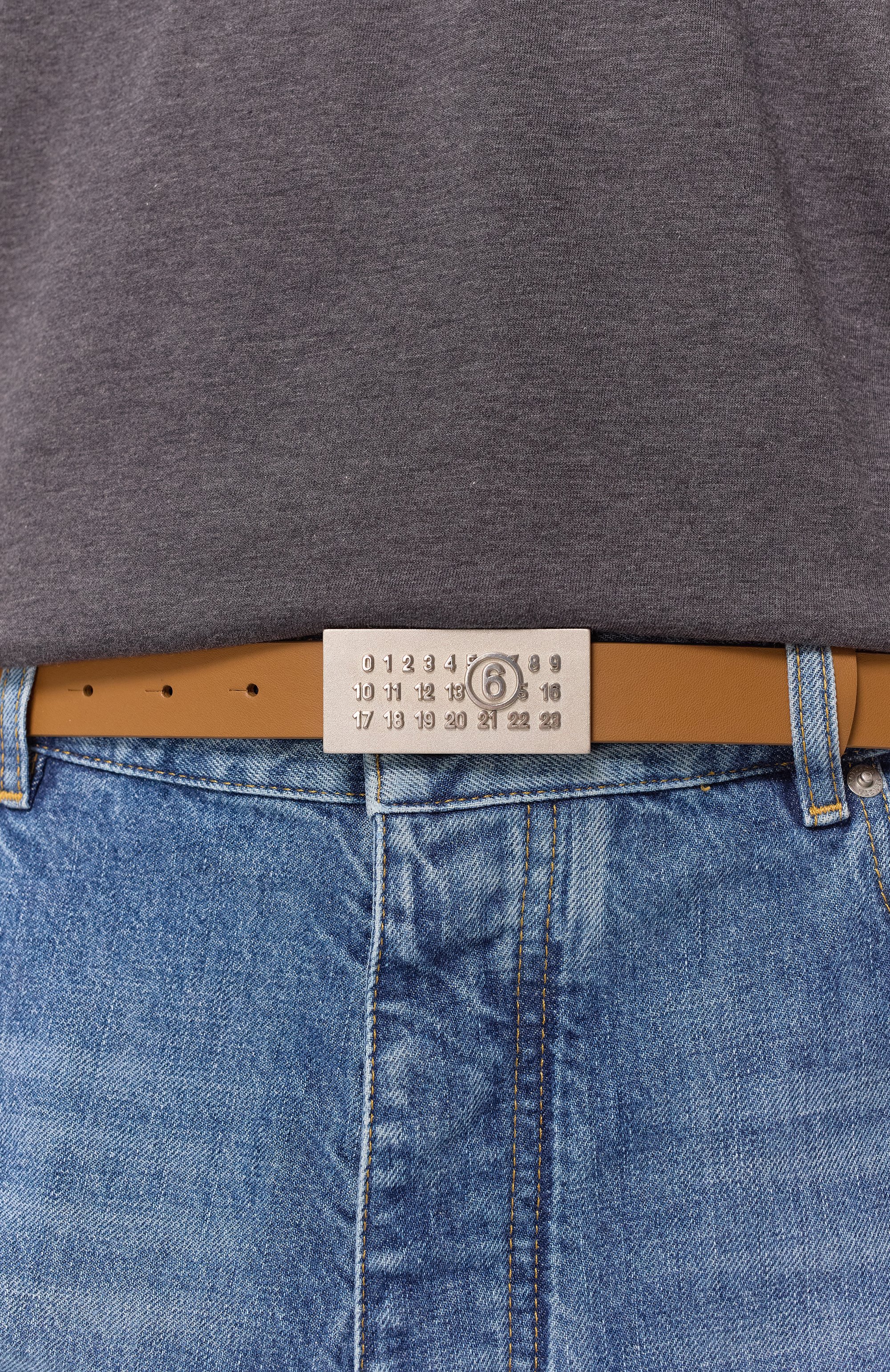 Кожаный ремень MM6, арт. SA6TP0010/P7258, фото 2