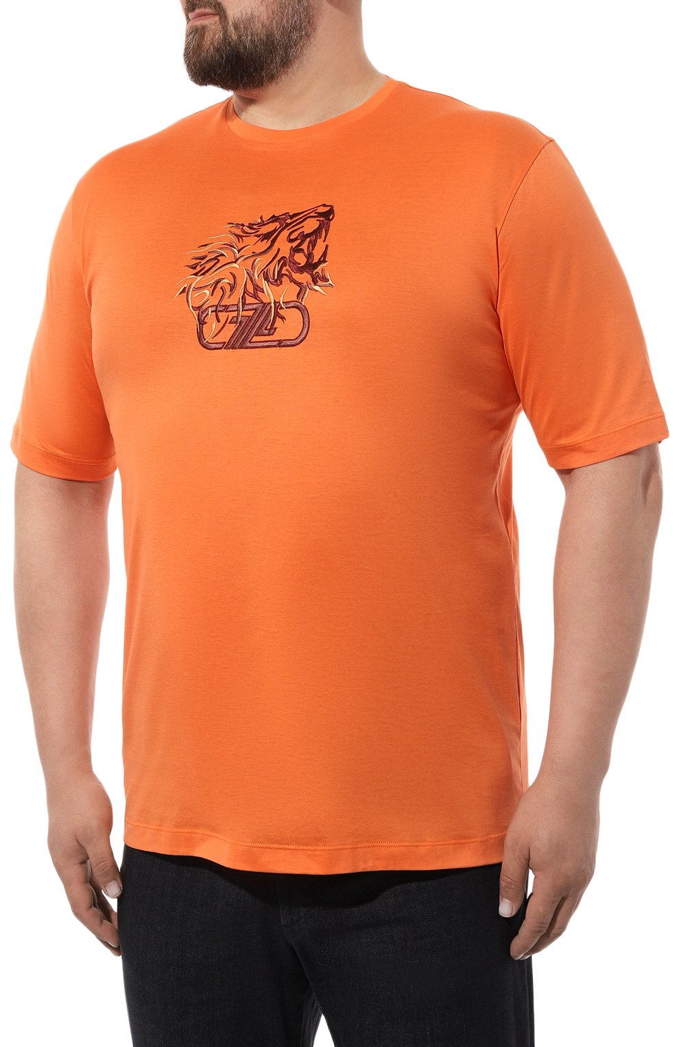 Хлопковая футболка ZILLI, арт. MBZ-NT580-LE0N1/MC01/62-64, фото 3