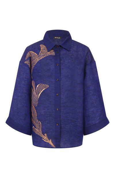Женская льняная рубашка KITON, арт. D59432K0999E01