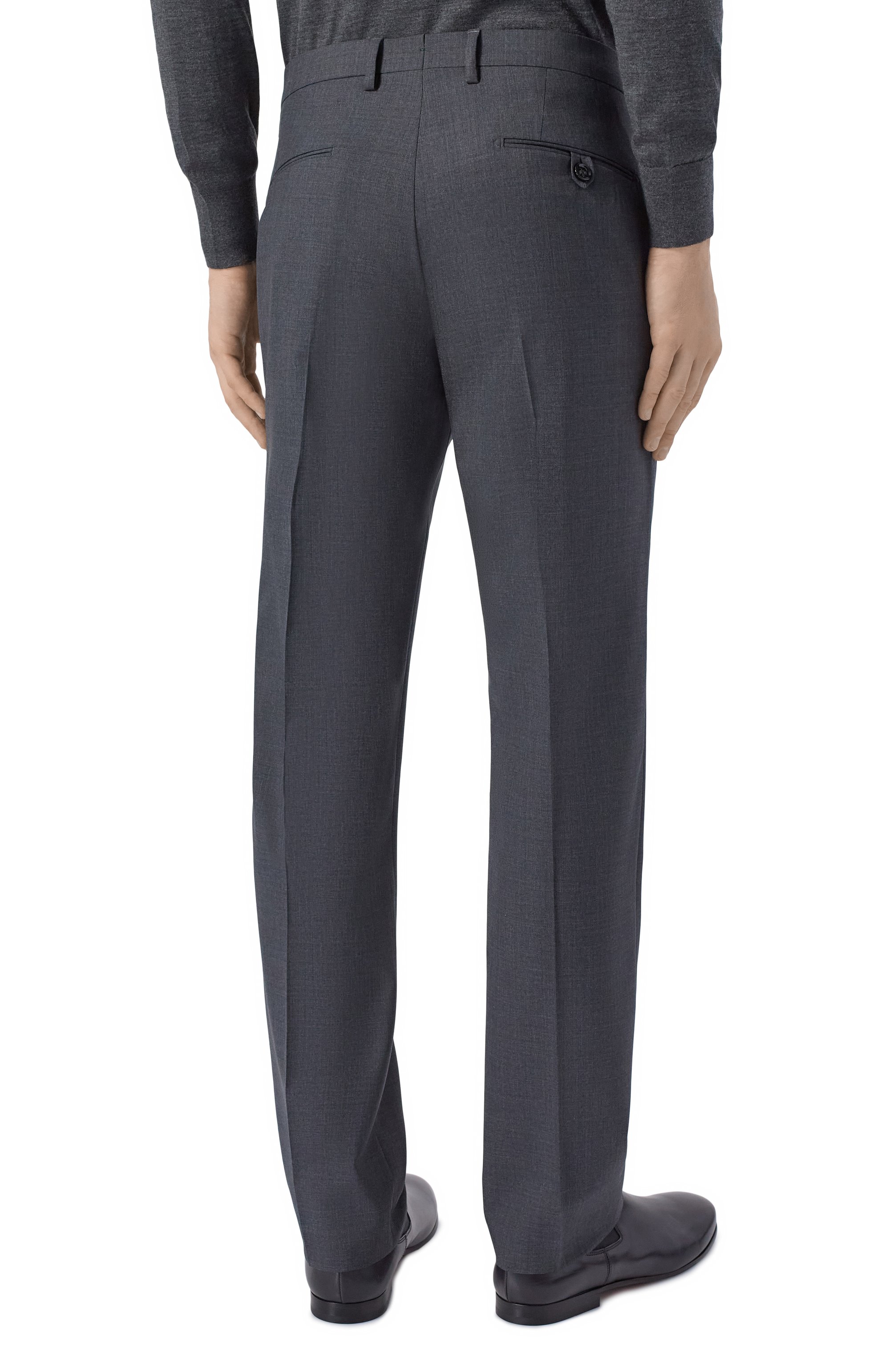 Шерстяные брюки BERWICH темно-серого цвета по цене 33100 руб., арт. SC/1, фото 4 Шерстяные брюки BERWICH, арт. SC/1, фото 4