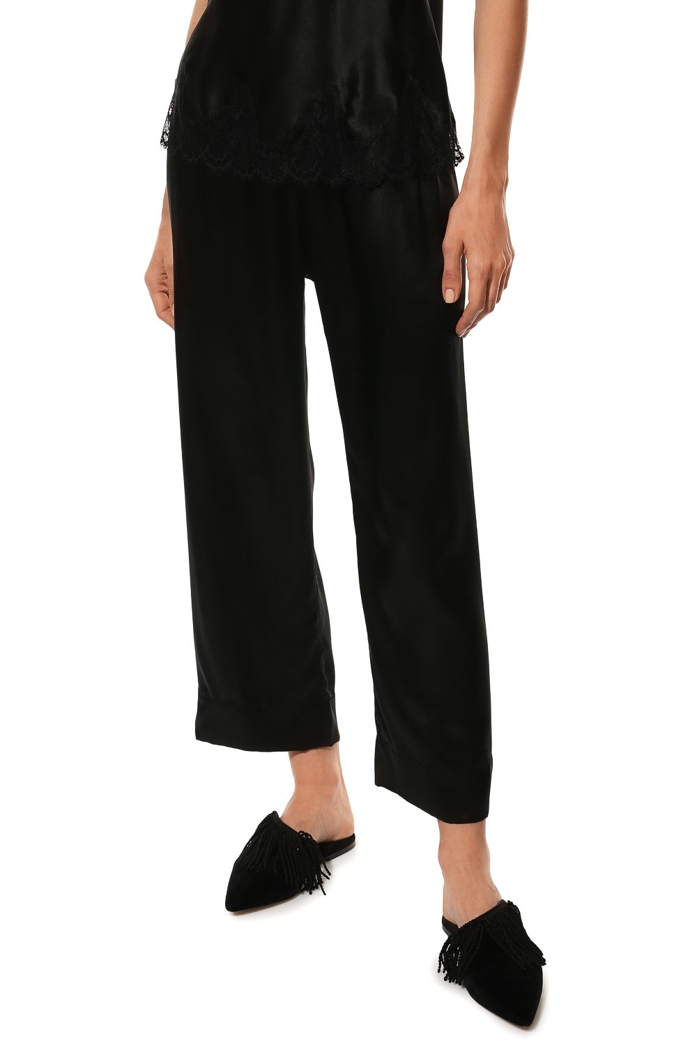 Шелковая пижама SIMONE PERELE черного цвета по цене 46000 руб., арт. 17F900-15B660, фото 5 Шелковая пижама SIMONE PERELE, арт. 17F900-15B660, фото 5