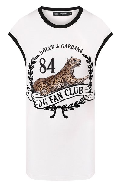 Женская хлопковая футболка DOLCE & GABBANA, арт. F8H93T/G7TAW