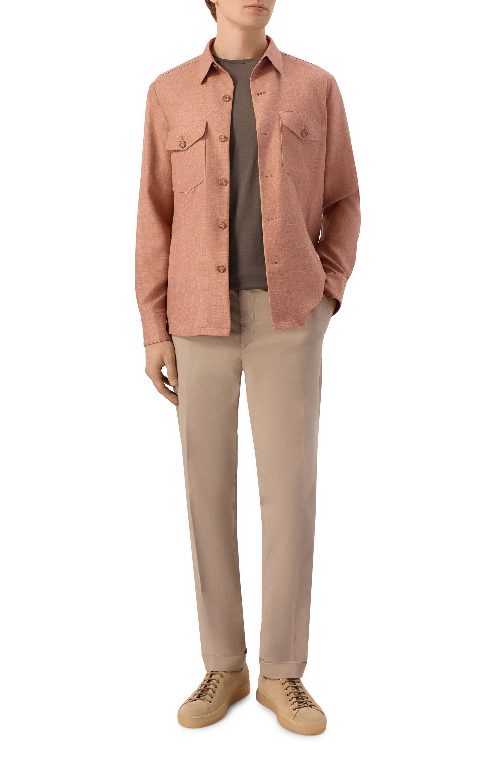 Футболка из шелка и хлопка 12 STOREEZ, арт. 137283, фото 2