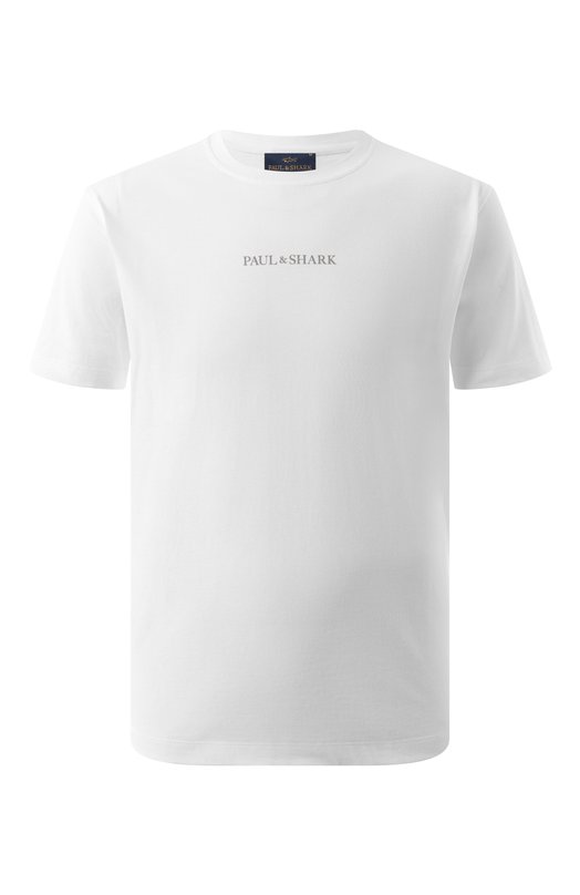 Хлопковая футболка Paul&Shark 25411088/L Белый 25411088/L
