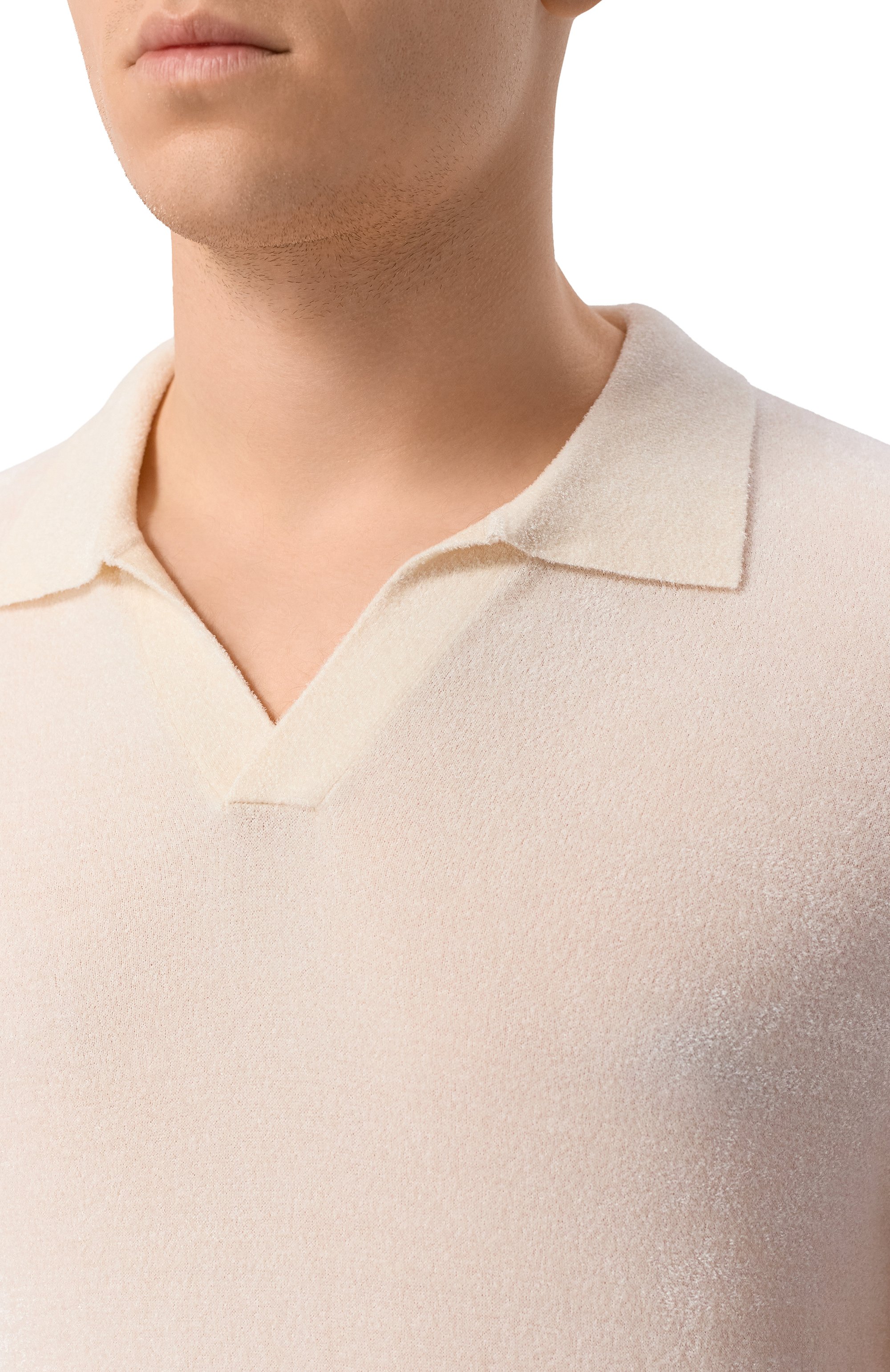 Поло BOGNER кремового цвета по цене 23600 руб., арт. 88401310, фото 5 Поло BOGNER, арт. 88401310, фото 5