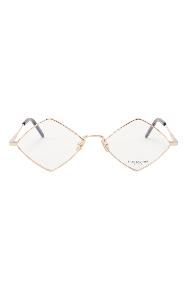Женские оправа SAINT LAURENT золотого цвета, арт. SL 302 LISA 0PT 003 | Фото 3 (Материал: Металл; Тип очков: Оправа; Нос: Не проставлено; Региональные ограничения белый список (Axapta Mercury): Не проставлено; Оптика Гендер: оптика-женское; Очки форма: Квадратные, Ромбы)